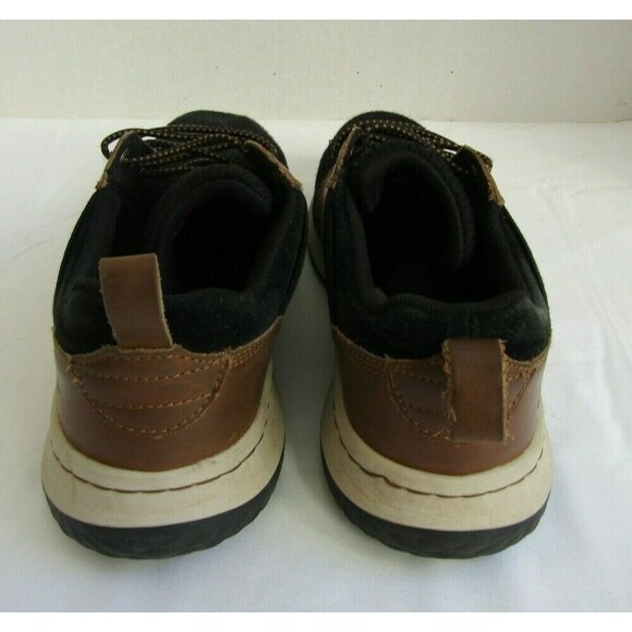 Skechers Sneakers Memory Foam Black Tan Leather Classic Fit Air Cooled Womens 8 - Picture 4 of 7